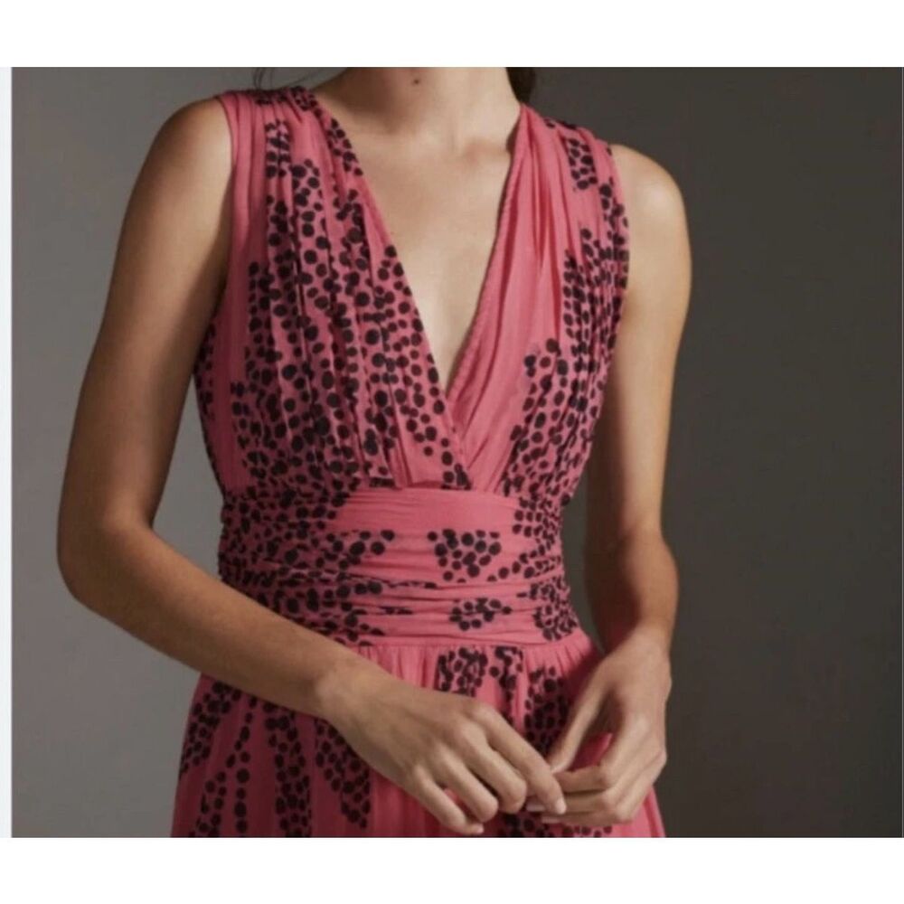 New Anthropologie Verb by Pallavi Singhee V-Neck Ombre Maxi Dress Sz XS - Picture 4 of 7